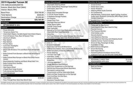 2019 Hyundai TUCSON SE