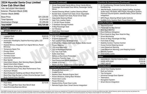 2024 Hyundai SANTA CRUZ 2.5T Limited