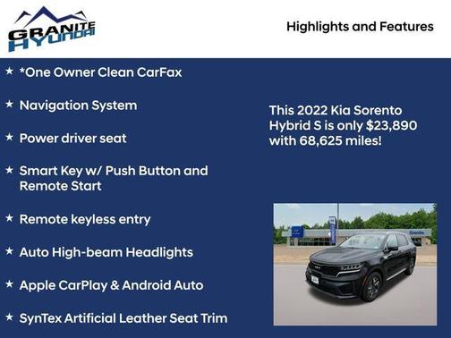 2022 Kia Sorento Hybrid S