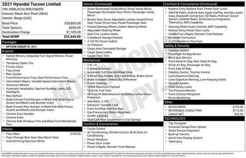2021 Hyundai TUCSON Limited