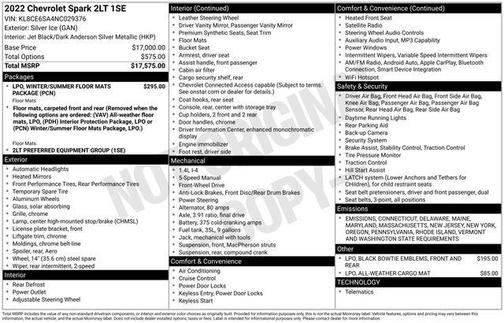 2022 Chevrolet Spark 2LT