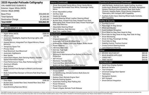 2025 Hyundai PALISADE Calligraphy