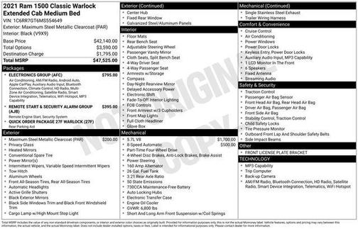 2021 RAM 1500 Classic SLT