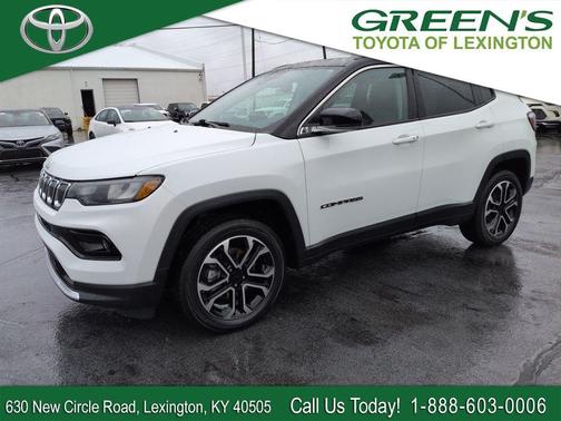 Bright White Clearcoat 2022 Jeep Compass Limited