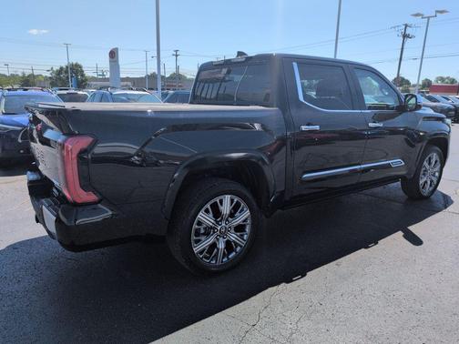 Midnight Black Metallic 2025 Toyota Tundra Hybrid Capstone