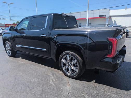 Midnight Black Metallic 2025 Toyota Tundra Hybrid Capstone