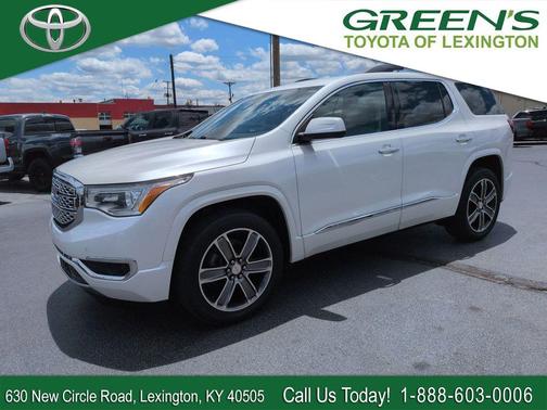 White Frost Tricoat 2017 GMC Acadia Denali