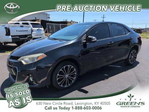Black Sand Mica 2014 Toyota Corolla S Plus