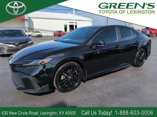 Midnight Black Metallic 2025 Toyota Camry SE