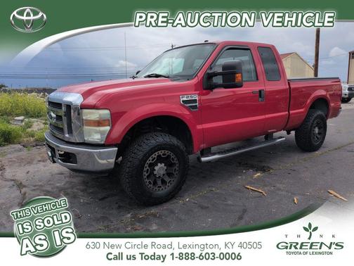 Red 2008 Ford F-250 XLT