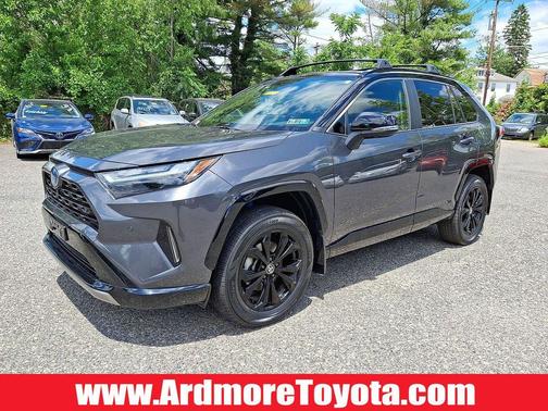 Magnetic Gray Metallic/Midnight Black Metallic 2024 Toyota RAV4 Hybrid SE