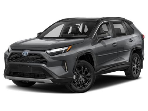 Magnetic Gray Metallic/Midnight Black Metallic 2024 Toyota RAV4 Hybrid SE