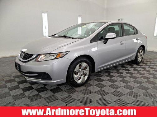 Alabaster Silver Metallic 2013 Honda Civic LX