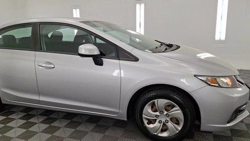 Alabaster Silver Metallic 2013 Honda Civic LX