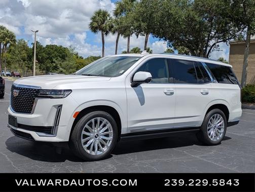 Crystal White Tricoat 2022 Cadillac Escalade Premium Luxury