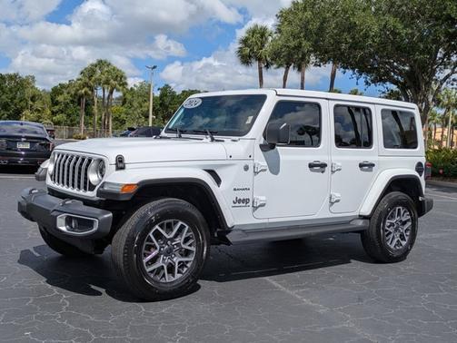 Bright White Clearcoat 2024 Jeep Wrangler Sahara