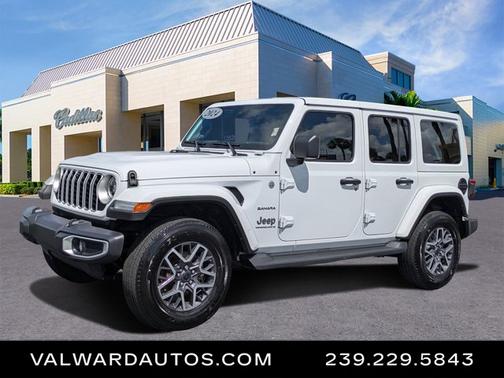 Bright White Clearcoat 2024 Jeep Wrangler Sahara