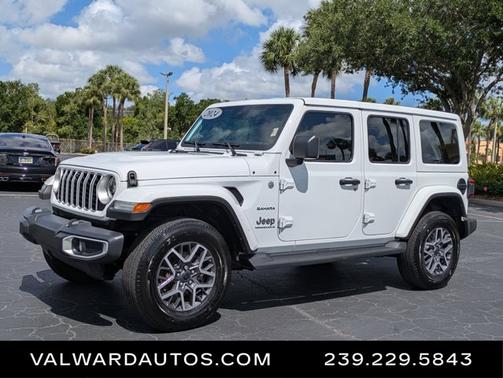 Bright White Clearcoat 2024 Jeep Wrangler Sahara