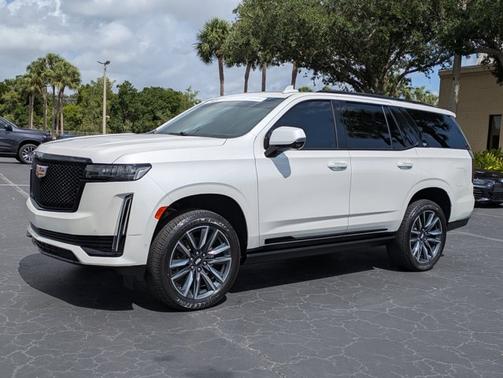 Crystal White Tricoat 2023 Cadillac Escalade 4WD Sport