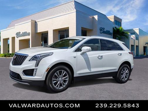 Crystal White Tricoat 2023 Cadillac XT5 FWD Premium Luxury