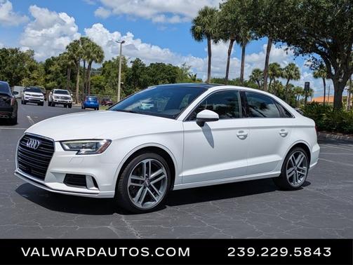 White 2019 Audi A3 Premium