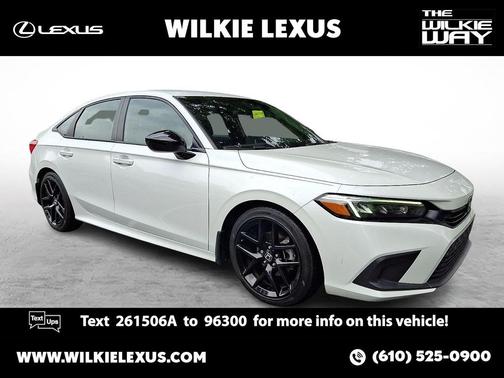 Platinum White Pearl Wx 2023 Honda Civic Sport