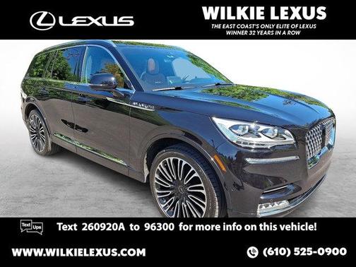 Infinite Black Metallic Clearcoat 2023 Lincoln Aviator Black Label AWD