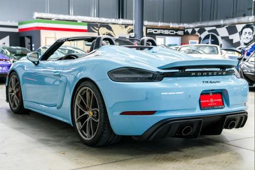 Meissen Blue 2022 Porsche 718 Spyder Spyder -Paint to Sample, 6 Speed Manual