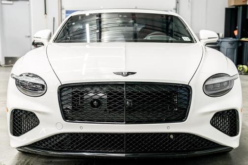 Glacier White 2025 Bentley Continental GT GT -Black Edition, Touring Specification, Rotating Display, Panoramic Roof