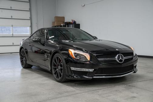 Black 2013 Mercedes-Benz SL-Class AMG -Twin Turbo V12 Power, Two-Tone Interior