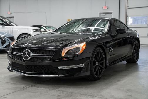 Black 2013 Mercedes-Benz SL-Class AMG -Twin Turbo V12 Power, Two-Tone Interior
