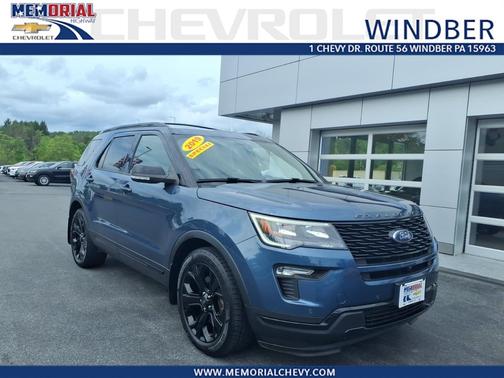 Blue Metallic 2019 Ford Explorer Sport 4WD