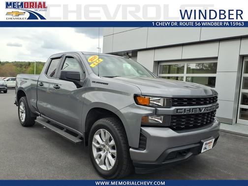 Satin Steel Metallic 2021 Chevrolet Silverado 1500 4WD Double Cab 147" Custom