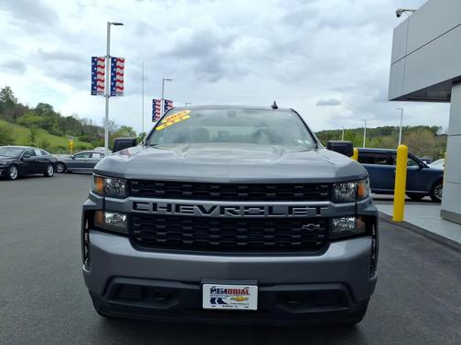 Satin Steel Metallic 2021 Chevrolet Silverado 1500 4WD Double Cab 147" Custom
