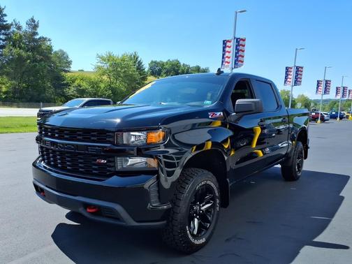 Black 2021 Chevrolet Silverado 1500 4WD Crew Cab 147" Custom Trail Boss