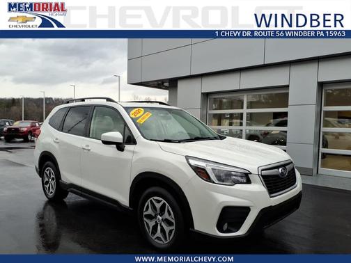 Crystal White Pearl 2021 Subaru Forester Premium CVT