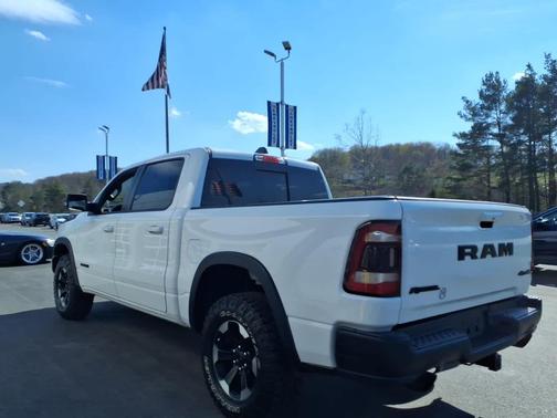 Bright White Clearcoat 2020 RAM 1500 Rebel 4x4 Crew Cab 5'7" Box