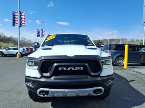 Bright White Clearcoat 2020 RAM 1500 Rebel 4x4 Crew Cab 5'7" Box