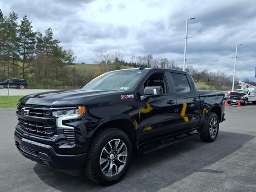 Black 2025 Chevrolet Silverado 1500 4WD Crew Cab 147" RST