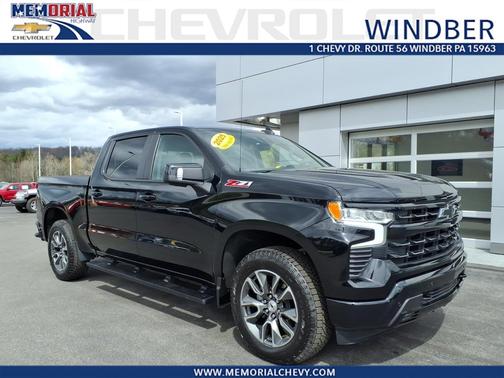 Black 2025 Chevrolet Silverado 1500 4WD Crew Cab 147" RST