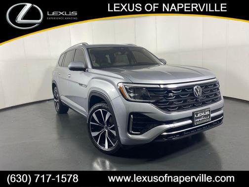 Silver Mist Metallic 2025 Volkswagen Atlas 2.0T SEL Premium R-Line 4MOTION