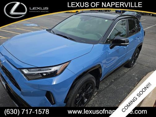 Cavalry Blue 2023 Toyota RAV4 Hybrid SE