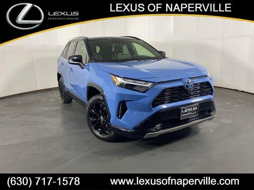 Cavalry Blue 2023 Toyota RAV4 Hybrid SE