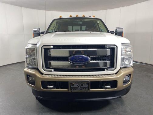 White Platinum Metallic Tri-Coat 2012 Ford F-350 Lariat