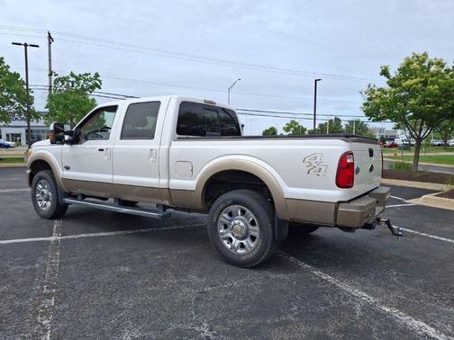 White Platinum Metallic Tri-Coat 2012 Ford F-350 Lariat