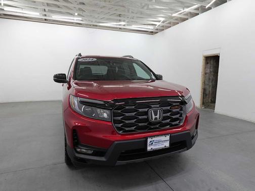 Radiant Red Metallic II 2024 Honda Passport AWD TrailSport