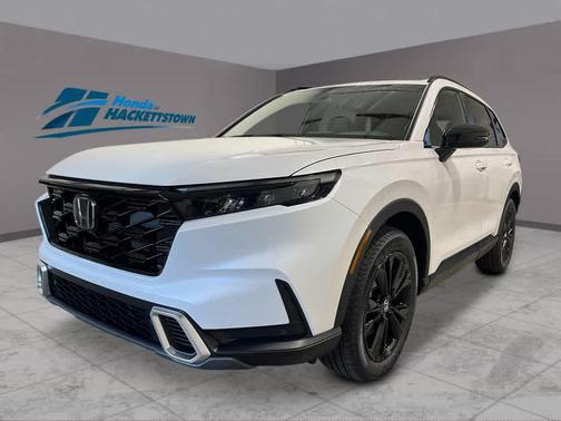 Platinum White Pearl 2026 Honda CR-V Hybrid Sport Touring AWD