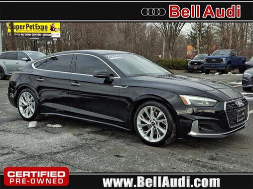 Brilliant Black 2024 Audi A5 Sportback Premium 40 TFSI quattro S tronic Hatchback