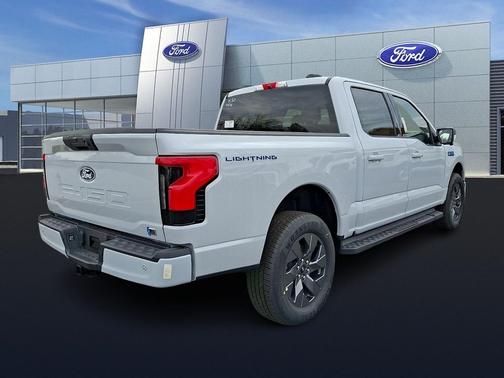 SPACE WHITE METALLIC 2025 Ford F-150 Lightning Flash