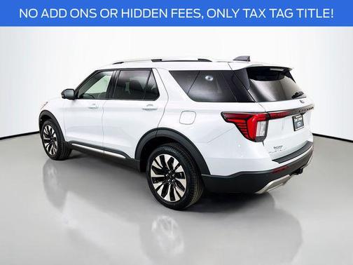 White 2026 Ford Explorer Platinum